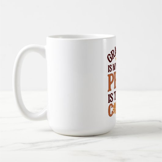 Gratitude & Peace Mug - Personnalisable (Gauche)