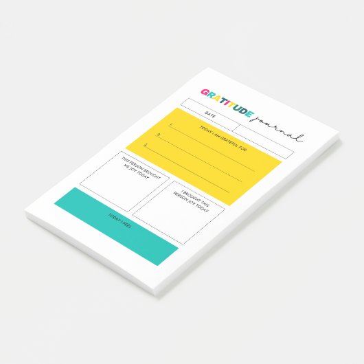 Gratitude Planner Journal Post-it® Notes (Schuin)