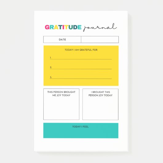 Gratitude Planner Journal Post-it® Notes (Voorkant)