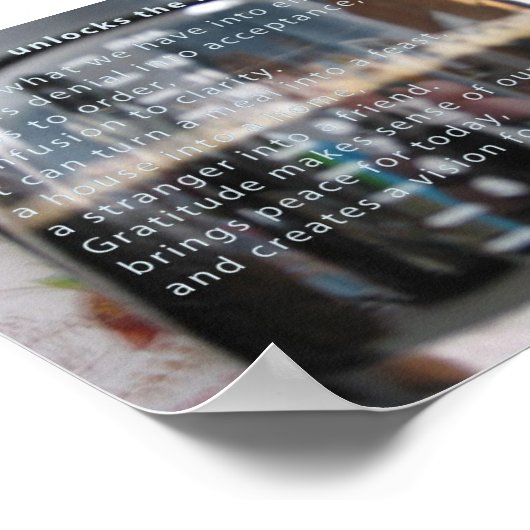 Gratitude, Poster (Coin)