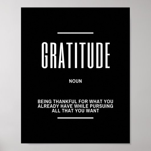 Gratitude Poster (Voorkant)