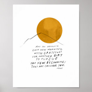 Gratitude Quote - Inspirerend Kantoor Decor Home Poster