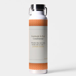 Gratitude Remains: affirmation drinkware Mindful Waterfles