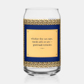 Gratitude Remains: Gratitude Beyond Drinkware Set Blikvorm Glas (Achterkant)