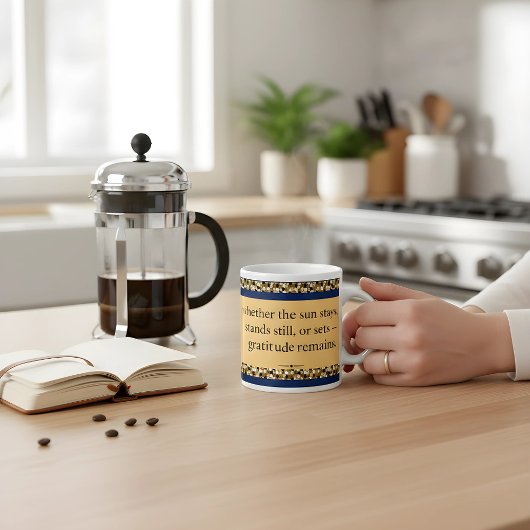  Gratitude Remains | Inspirational Affirmation   Extra Grote Beker