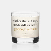 Gratitude Remains™: Love & Intention | Inspiration Whisky Glas (Achterkant)
