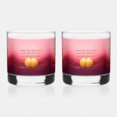 Gratitude Remains™ Love & Intention | Meaningful V Whisky Glas (Rechts)