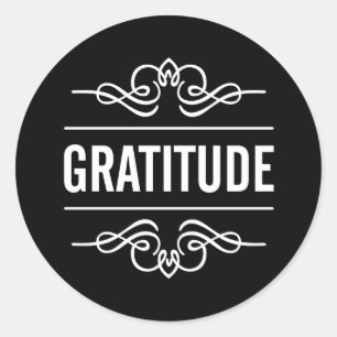 Gratitude Ronde Sticker
