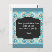 Gratitude Rumi Quote II Briefkaart (Voorkant / Achterkant)