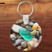 Gratitude Stone Keyring Sleutelhanger (Voorkant)