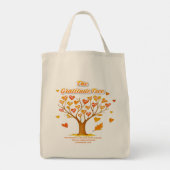 'Gratitude Tree'-boodschappentas Tote Bag (Achterkant)