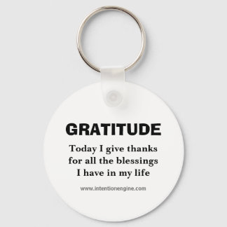 GRATITUDE, vandaag wil ik iedereen bedanken.. Sleutelhanger