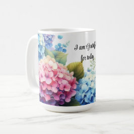 Gratitude Waterverf Hydrangea's Koffiemok