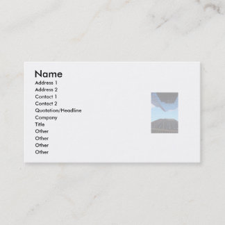 Gratte-ciel de carte de visite de niveau de rue