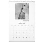 Gratte-ciel de New York 2026 Calendrier (Jan 2026)