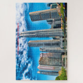Gratte-ciel Singapour Skyline . Puzzle (Vertical)