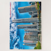 Gratte-ciel Singapour Skyline . Puzzle (Vertical)
