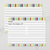 Grattez-Le Vers Le Haut Cartes De Recette Vierges (Devant / Derrière)