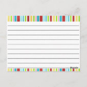 Grattez-Le Vers Le Haut Cartes De Recette Vierges (Dos)