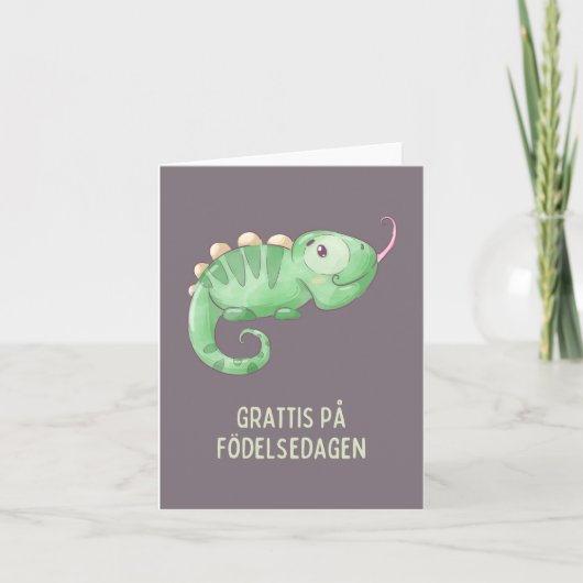 Grattis på födelsedagen, Zweedse verjaardag Kaart (Voorkant)