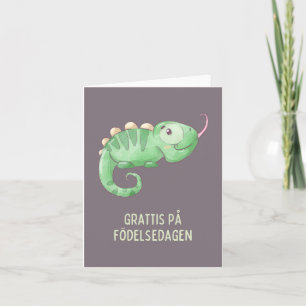 Grattis på födelsedagen, Zweedse verjaardag Kaart