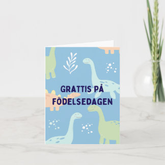 Grattis på födelsedagen, Zweedse verjaardag Kaart