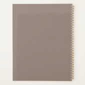 Gratuit beige gris personnalisé script décontracté (Dos)