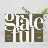 Gratuit Carte de vacances d'affaires verte de l'ar (Debout devant)