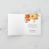 Gratuit, carte de voeux bon thanksgiving (Intérieur)