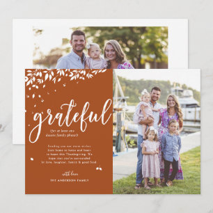 Gratuit Carte Thanksgiving Collage Photo Famille