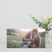 Gratuit Écrit Merci Mariage Merci Cartes (Debout devant)