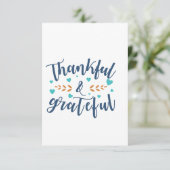 Gratuit et une carte de grand merci (Debout devant)