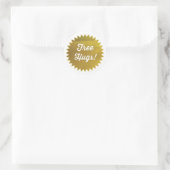 Gratuit Hugs ! Stickers / Faux Gold Foil (Sac)