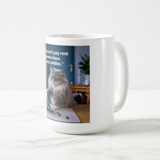 Gratuit Menace Café Mug (Devant droit)