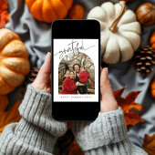 Gratuit Minimaliste Famille Carte Thanksgiving