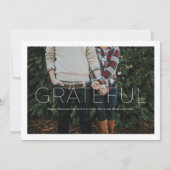 Gratuit minimaliste moderne Thanksgiving Carte pho (Devant)