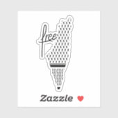 GRATUIT PALESTINE KEFFIYEH STICKER (Feuille)