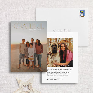 Gratuit photo complète moderne Thanksgiving Carte 