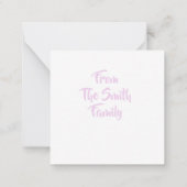 Gratuit pour vous citation rose Carte de note (Dos)