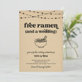 Gratuit Ramen Funny Faire-part de mariage (Debout devant)