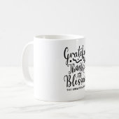 Gratuit Remerciement Bienheureux Mug (Devant gauche)