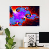 Gratuitachtig Fractal #1 Poster (Thuiskantoor)