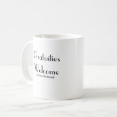 Gratuities Welkom Koffiemok (Voorkant links)