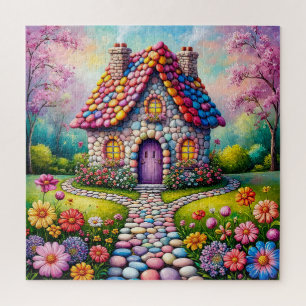 Gratwijk Cottage Met Levendig Bloemenkruid Legpuzzel