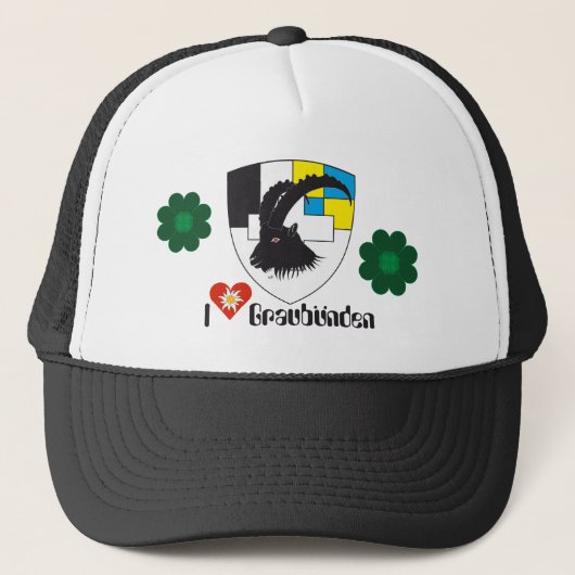 Graubünden Schweiz Mütze Trucker Pet (Voorkant)