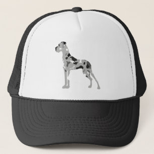 Grautiger Doggensilhouette Trucker Pet