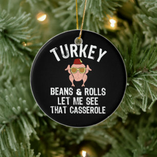 Grauwe bonen en rolletjes in Turkije laten mij die Keramisch Ornament