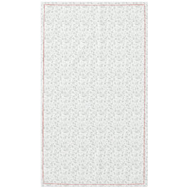 Grauwe/witte kerst en rode kardinale rand tafelkleed