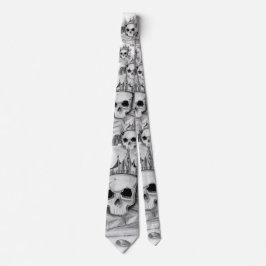 Gravata de caveira / Necktie Skull and gold Stropdas
