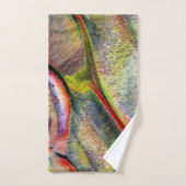 Gravé de rugosité et d'aquarelle virtuelle (Serviette à main)